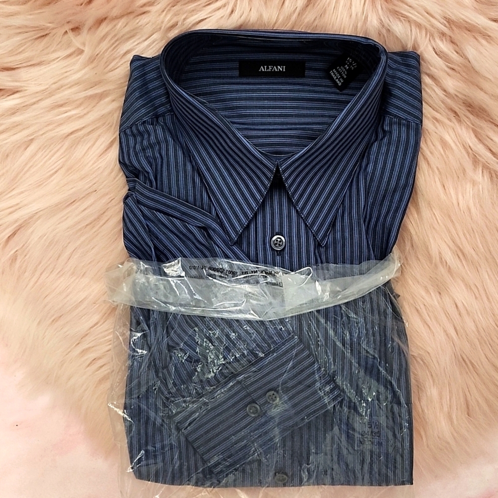 Y2K FIND!! BRAND NEW ALFANI MEN'S DRESS SHIRT-M